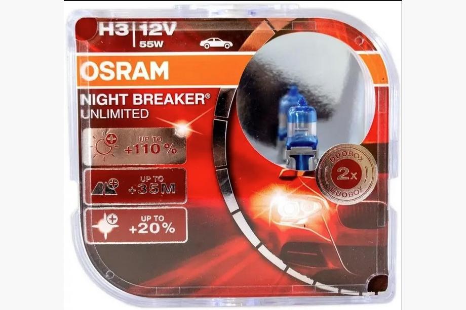 Osram H3 žarnica za žaromet 55W 64151nbu Night Breaker Unlimited +110% (2 kos) Fotografija 1