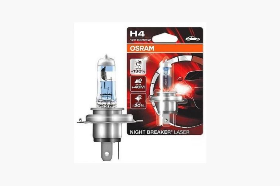 Žarnica za žaromet Osram H4 60/55W Night Breaker Laser +130% 64193NBL130 (1 kos) Image