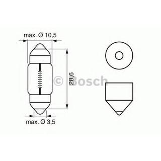 Osram 6438 C10W 28 mm 12V SV8.5-8 signalna žarnica fotografija 2