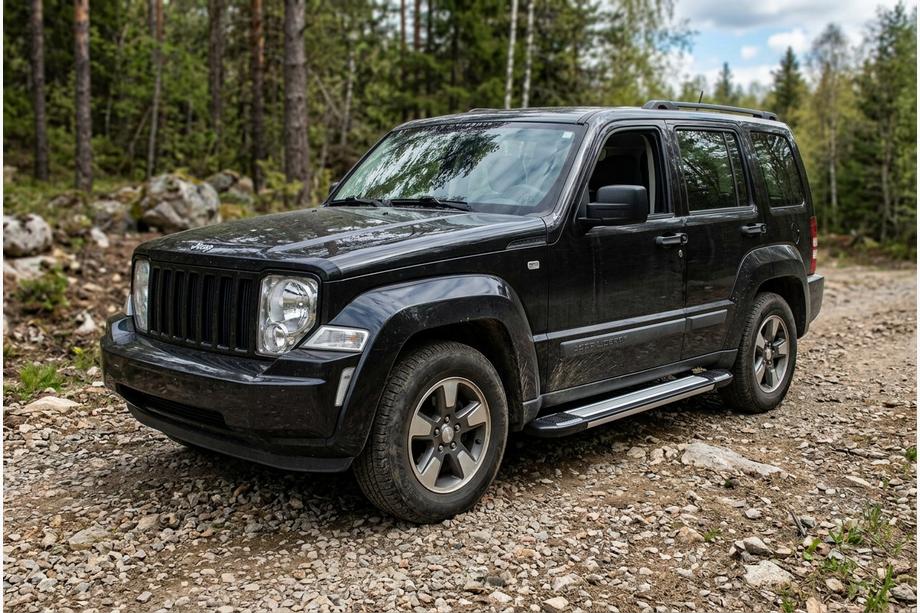 Jeep Cherokee/Liberty 2007–2013 Stranske stopnice Rainbow (2 kos, aluminij) Image