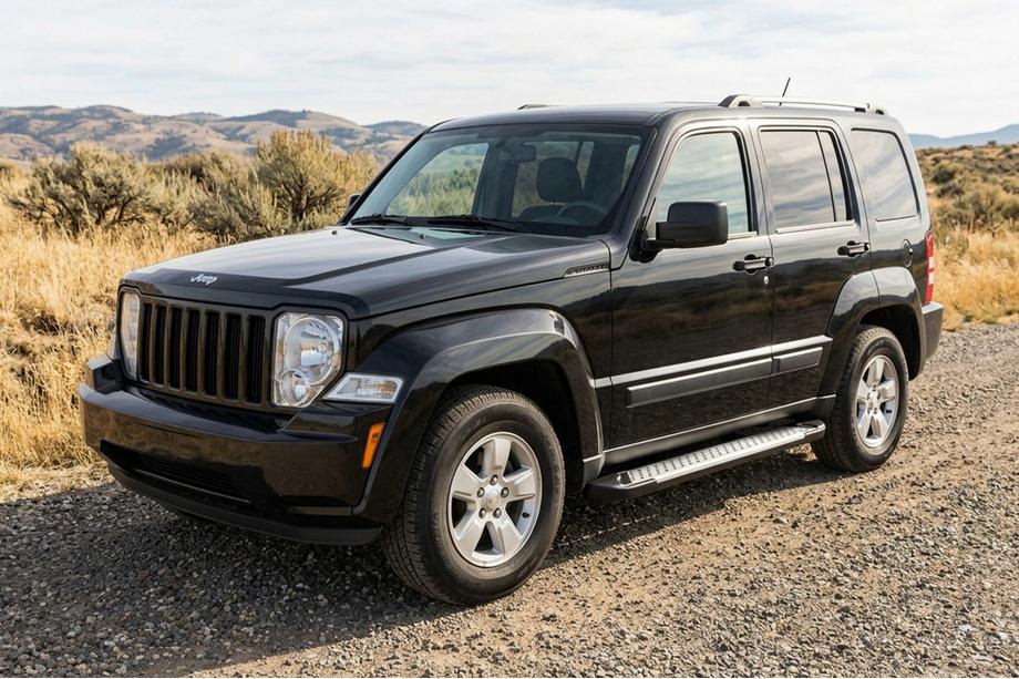 Jeep Cherokee/Liberty 2007–2013 Stranske stopnice Allmond Grey (2 kosa, aluminij) Fotografija 1