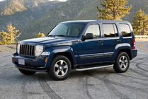 Jeep Cherokee/Liberty 2007–2013 Stranski pragovi Tayga Grey (2 kosa, aluminij) fotografija 1