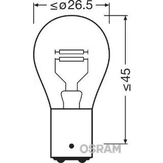 Signalna žarnica Osram 7537 P21/5W 24V 21W BA15d fotografija 2