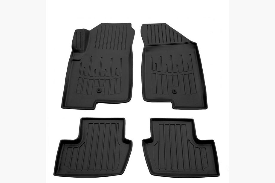 Jeep Compass 2006–2016 Stingray 3D gumijasti tepihi za notranjost (komplet 4 kos, en pritrdilni sponki na voznikovem tepihu) Image