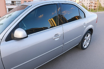 Ford Mondeo 2000–2007 Zunanje okrasne letvice oken (4 kosi, nerjaveče jeklo) fotografija 1