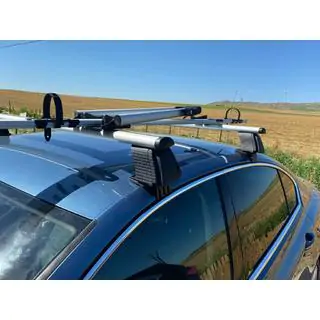 Strešni nosilci za gladko streho Erkul V4 (krom, par) fotografija 1