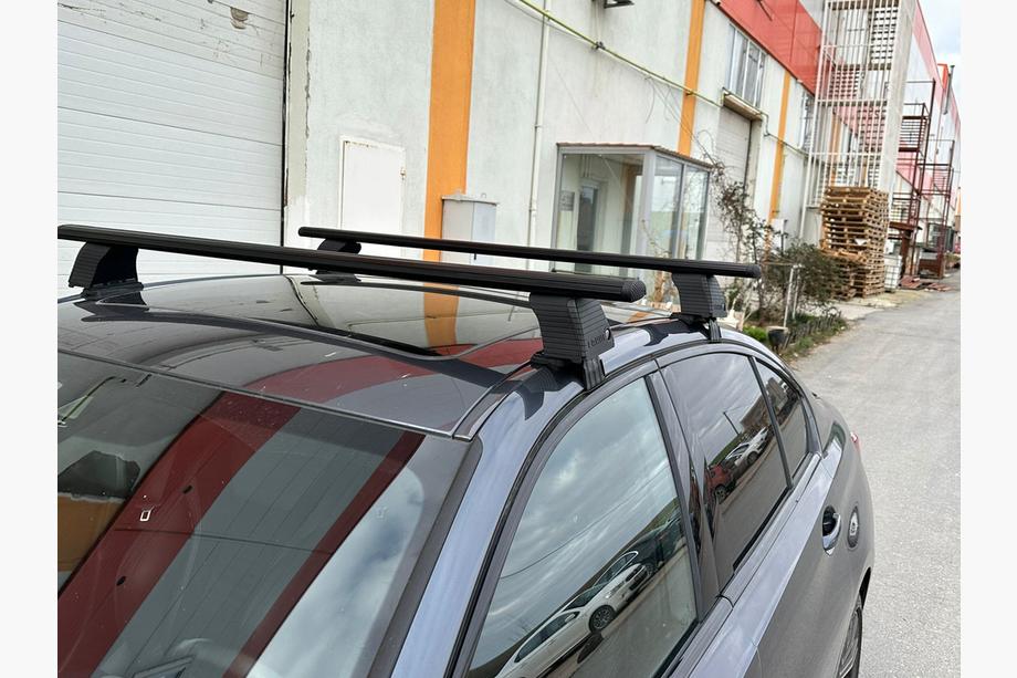 Strešni nosilci za gladko streho Erkul V4 (krom, par) Fotografija 13