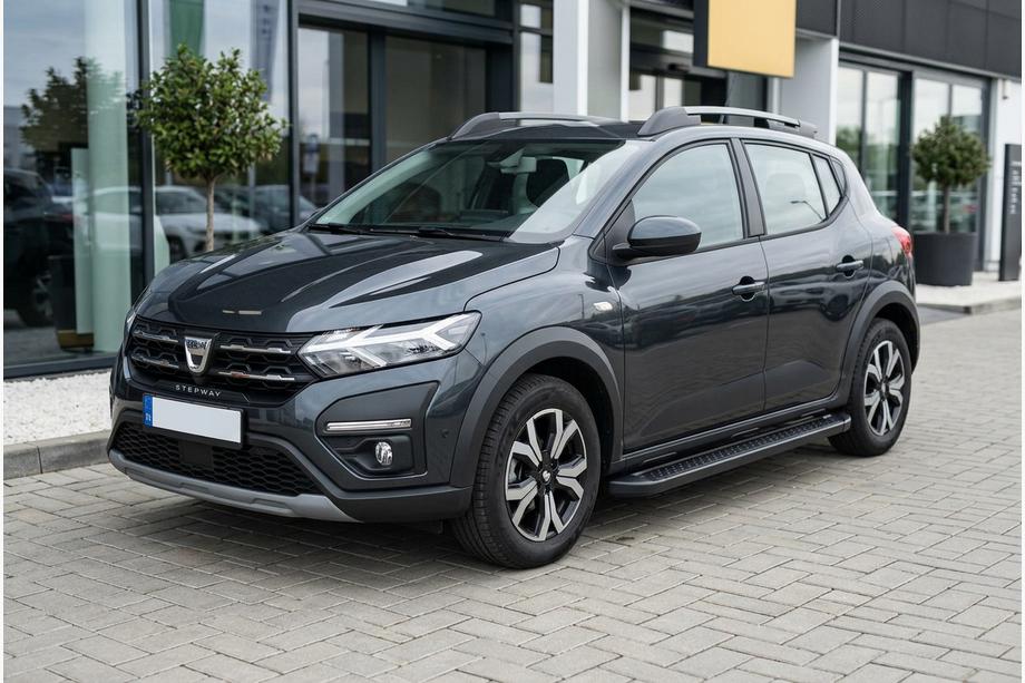 Dacia Sandero 2021– Bočne stopnice Allmond Black (2 kosa, aluminij) Image