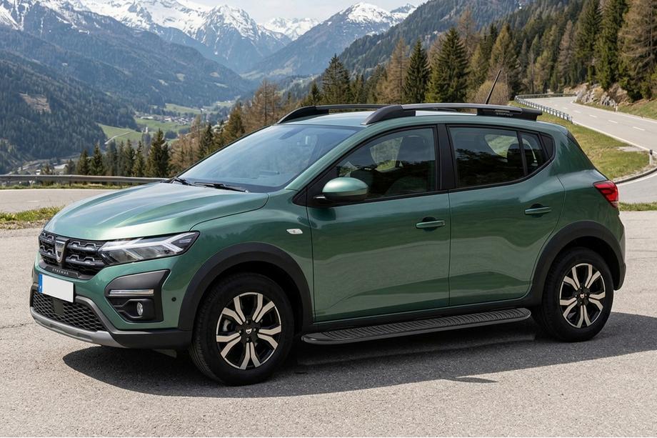 Dacia Sandero 2021– Stranski pragovi Tayga Black (2 kos, aluminij) Image