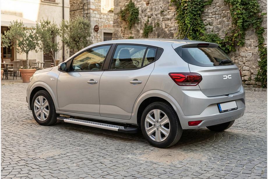 Dacia Sandero 2021– Stranske stopnice Vision New Grey (2 kos, aluminij) Image