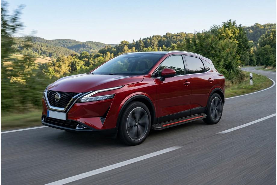 Nissan Qashqai 2021– Bočne stopnice Maya Red (2 kos, aluminij) Image
