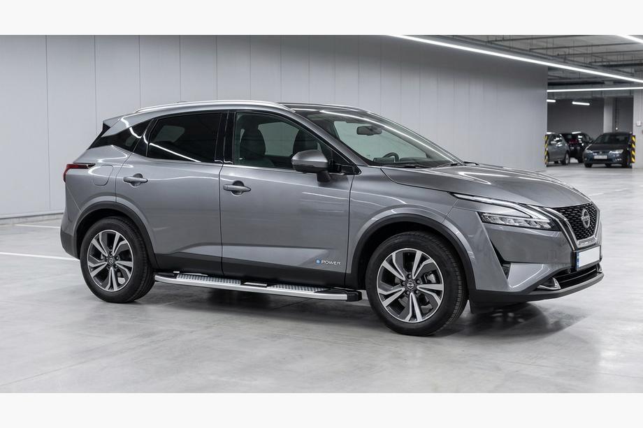Nissan Qashqai 2021– Mevsim Grey bočne stopnice (2 kos, aluminij) Image
