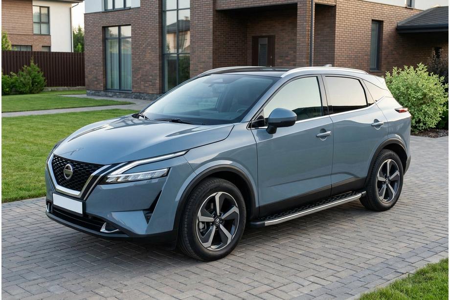 Nissan Qashqai 2021– Stranske stopnice BlackLine (2 kos, aluminij) Image