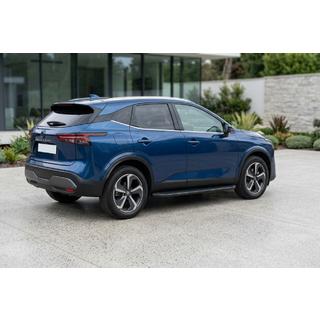 Stranski pragovi Tayga Black (2 kos, aluminij) Nissan Qashqai 2021– fotografija 1