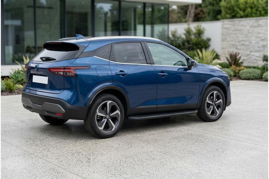 Nissan Qashqai 2021– Stranski pragovi Tayga Black (2 kos, aluminij) Image