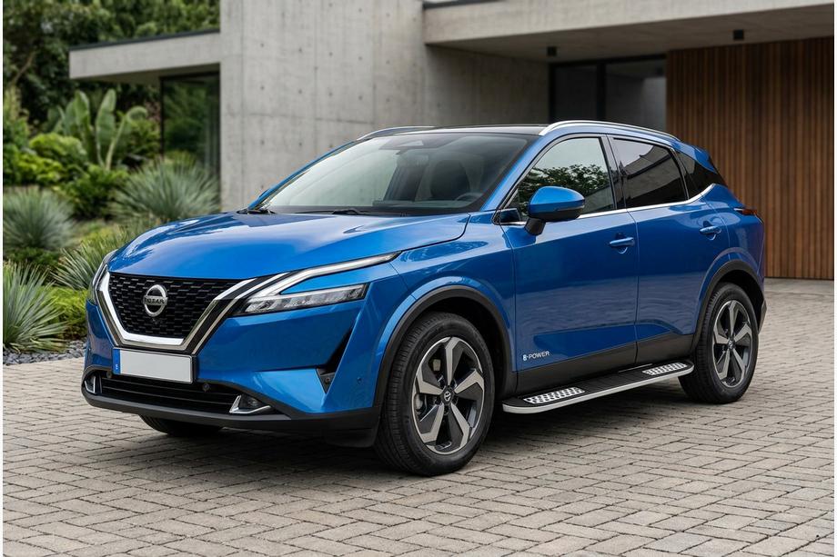 Nissan Qashqai 2021– Stranske stopnice Tayga V2 (2 kos, aluminij) Image
