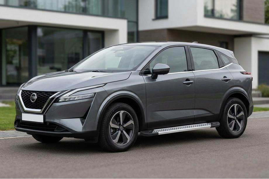 Nissan Qashqai 2021– Stranske stopnice Vision New Grey (2 kos, aluminij) Image