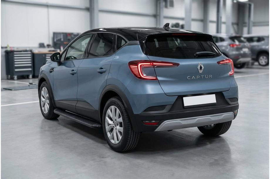 Renault Captur 2019– Stranski pragovi Tayga Black (2 kos, aluminij) Image