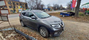 Nissan X-trail T32/Rogue 2014–2021 Strešne sani Skyport Grey fotografija 10