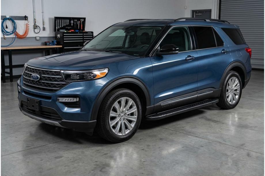 Ford Explorer 2019– Bočne stopnice Bosphorus Black (2 kos, aluminij) Image