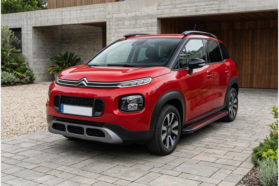 Citroen C-3 Aircross 2017–2024 Bočne stopnice Maya Red (2 kos, aluminij) Fotografija 1