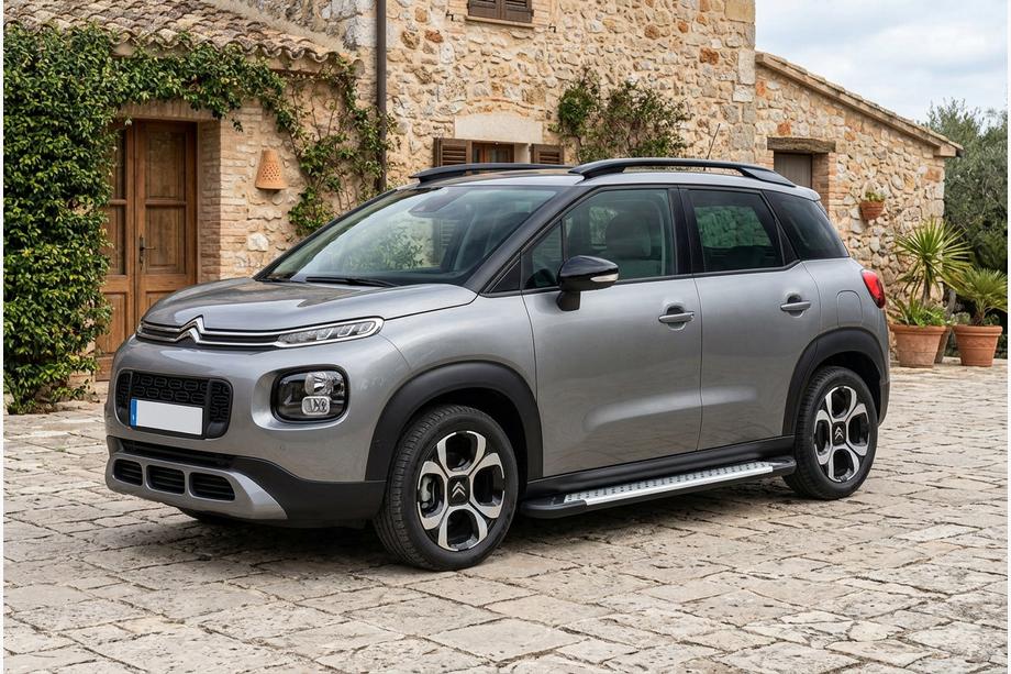 Citroen C-3 Aircross 2017–2024 Stranske stopnice Allmond Grey (2 kosa, aluminij) Fotografija 1