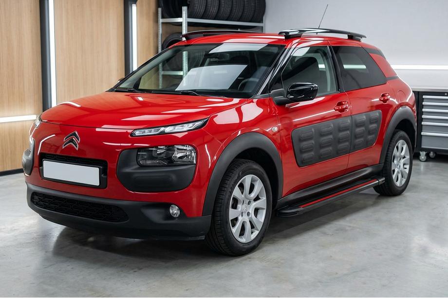 Citroen Cactus 2014–2020 Bočne stopnice Maya Red (2 kos, aluminij) Image