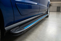 Volkswagen Caddy 2020– Bočne stopnice Maya Blue (2 kos, aluminij) Maxi medosna razdalja fotografija 1