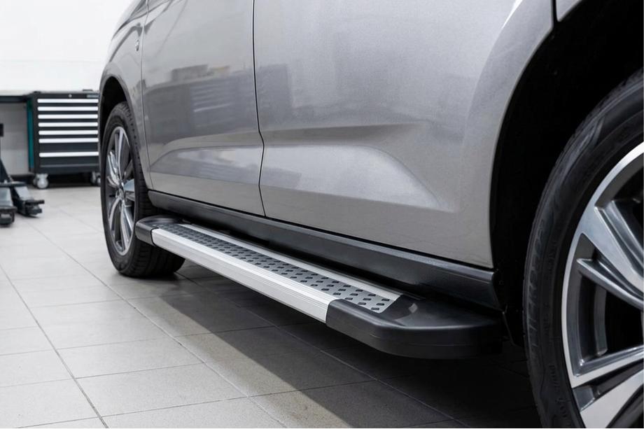 Volkswagen Caddy 2020– Stranske stopnice Vision New Grey (2 kos, aluminij) Image