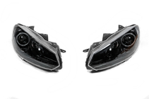 Volkswagen Golf 6 2008–2014 Sprednji žarometi Black (2 kos, LED) fotografija 1
