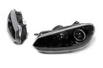 Volkswagen Golf 6 2008–2014 Sprednji žarometi Black (2 kos, LED) fotografija 2