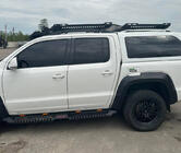 Volkswagen Amarok 2010–2022 Stranske stopnice Dakar V2 z LED (2 kosa, kovina) fotografija 6