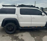 Volkswagen Amarok 2010–2022 Stranske stopnice Dakar V2 z LED (2 kosa, kovina) fotografija 7