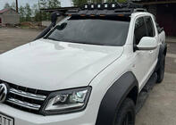 Volkswagen Amarok 2010–2022 Stranske stopnice Dakar V2 z LED (2 kosa, kovina) fotografija 10