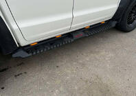 Volkswagen Amarok 2010–2022 Stranske stopnice Dakar V2 z LED (2 kosa, kovina) fotografija 12