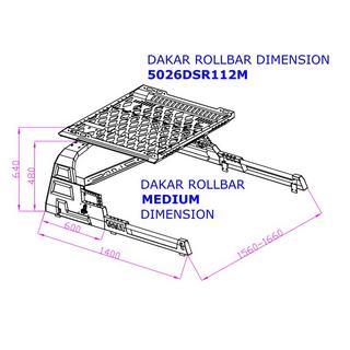 Dakar rollbar s košaro (brez rolet) Nissan Navara/NP300 2016– fotografija 3