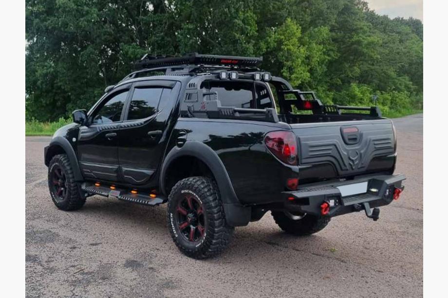 Mitsubishi L200 2006–2015 Košara za rolbar Dakar (100x100 cm) Fotografija 16