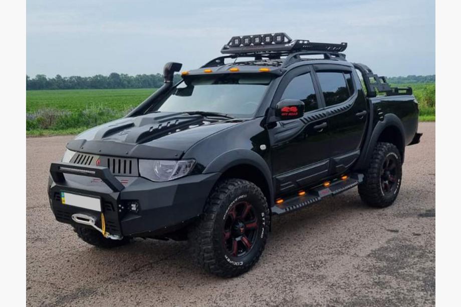 Mitsubishi L200 2006–2015 Košara za rolbar Dakar (100x100 cm) Fotografija 12