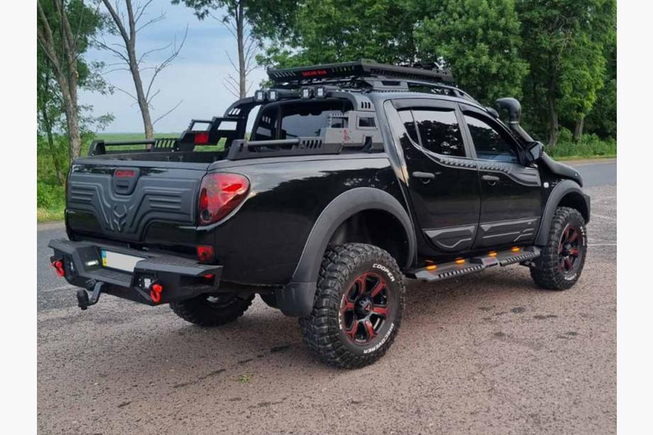 Mitsubishi L200 2006–2015 Košara za rolbar Dakar (100x100 cm) Fotografija 9