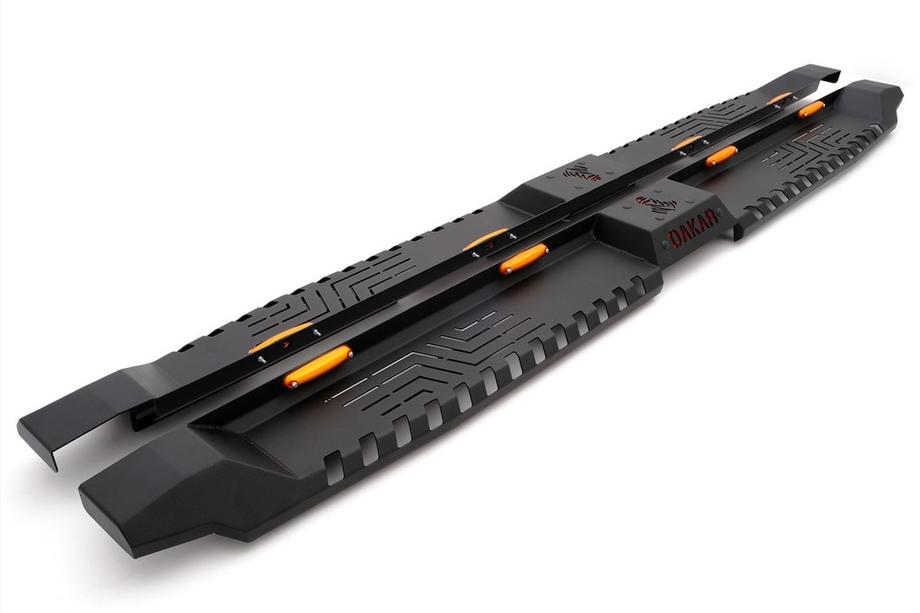 Isuzu D-Max 2002–2011 Stranske stopnice Dakar V2 z LED (2 kosa, kovina) Image