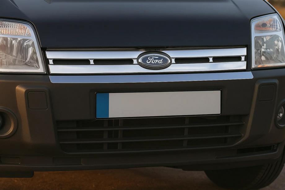 Ford Connect 2006–2009 Inox okrasne letvice za masko hladilnika Carmos - turško nerjaveče jeklo Image