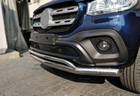 Mercedes X class 2017–2020 Sprednji dvojni zaščitni lok Vegas (nerjavno jeklo, 76 mm) fotografija 1