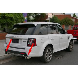 Izpušni zaključki V2 (2 kosa, nerjavno jeklo) Range Rover Sport 2005–2013 fotografija 1