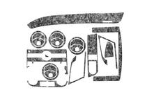 Chevrolet Aveo T250 2005–2011 Okrasne letvice za armaturno ploščo (mali komplet) Aluminij fotografija 2