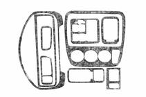 Honda CRV 1996–2001 Dekor za armaturno ploščo Aluminij fotografija 4