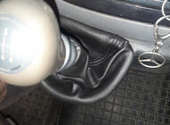 Mercedes Vito W639 2004–2014 Manšeta prestavne ročice z OEM okvirjem (umetno usnje) fotografija 3