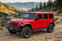 Jeep Wrangler 2018– Bočne stopnice Bosphorus Black (2 kos, aluminij) fotografija 1