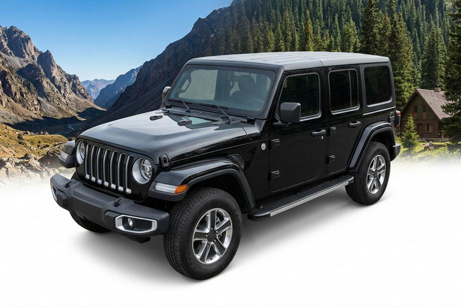 Jeep Wrangler 2018– Stranske stopnice Maya V1 (2 kosa, aluminij) Image