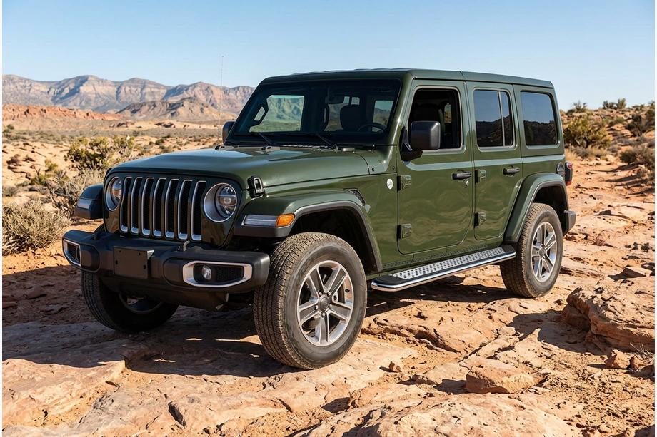 Jeep Wrangler 2018– Stranske stopnice Maydos V2 (2 kosa, aluminij) Image
