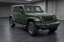 Jeep Wrangler 2018– Bočne stopnice Allmond Black (2 kosa, aluminij) fotografija 1